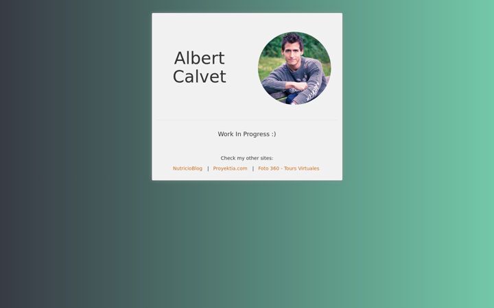 Screenshot of albertcalvet.cat