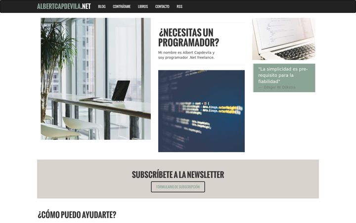 Screenshot of albertcapdevila.net