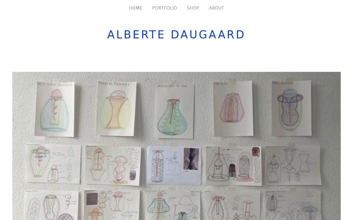 Screenshot of albertedaugaard.com