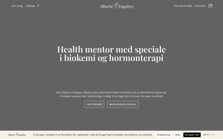 Screenshot of alberteengsbye.dk