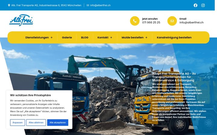 Screenshot of albertfrei.ch