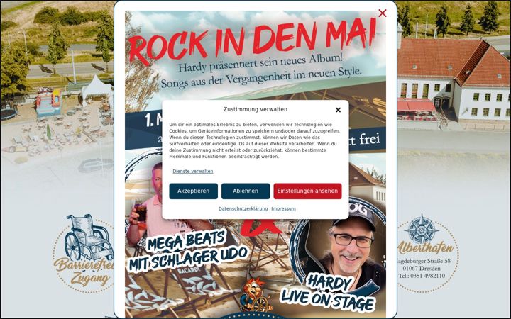 Screenshot of alberthafen.com