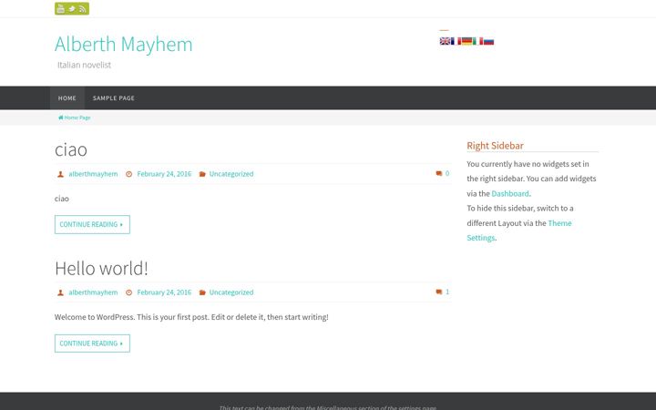 Screenshot of alberthmayhem.com