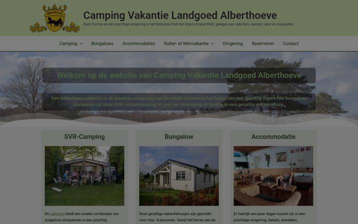 Screenshot of alberthoeve.nl