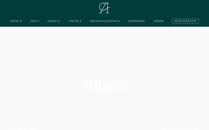 Screenshot of alberthotel.com
