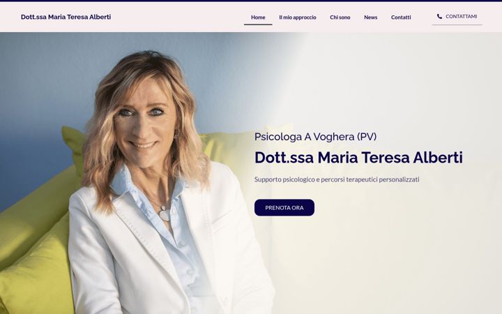 Screenshot of albertimariateresa.it