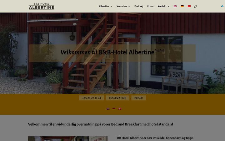 Screenshot of albertine.dk