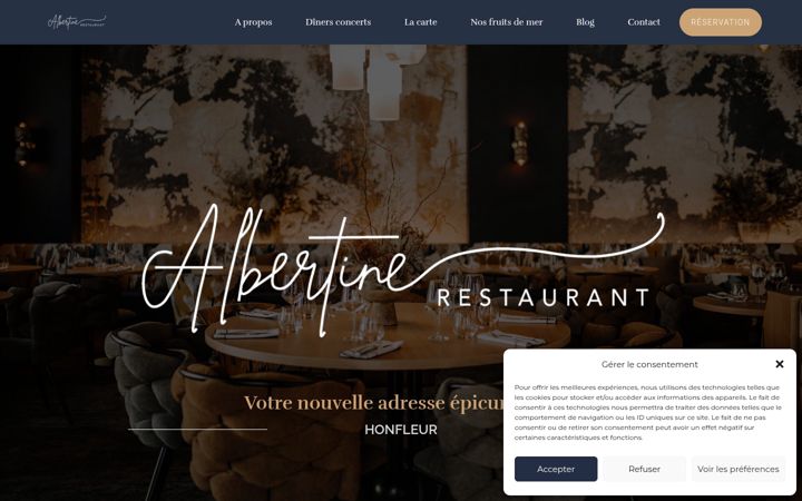 Screenshot of albertinehonfleur.fr
