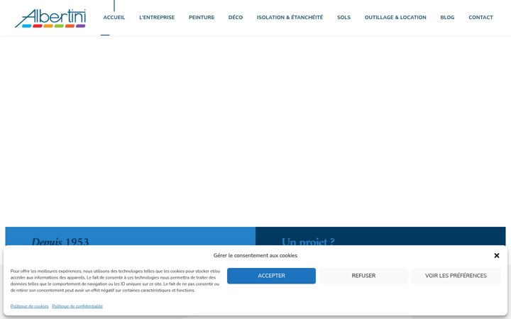 Screenshot of albertini-peintures.fr