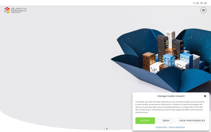 Screenshot of albertinipackaging.com