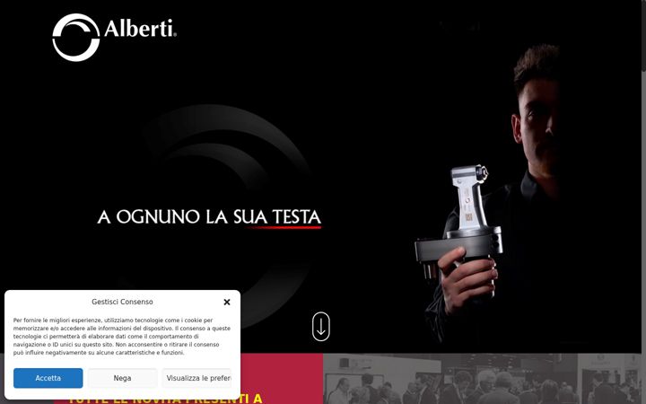 Screenshot of albertiumberto.info