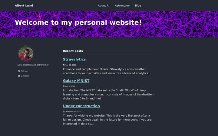 Screenshot of albertizard.com
