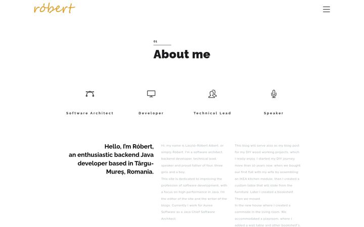 Screenshot of albertlr.ro