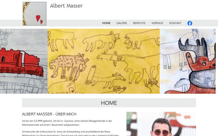 Screenshot του albertmasser.at