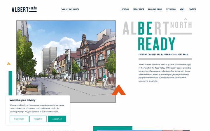 Screenshot of albertnorth.co.uk