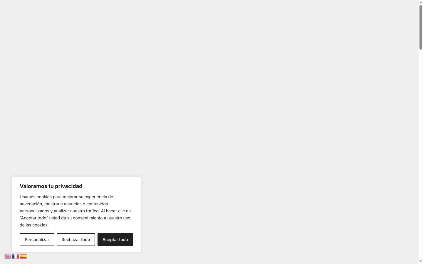 Capture d'écran de la bannière de consentement affichée avant toute interaction