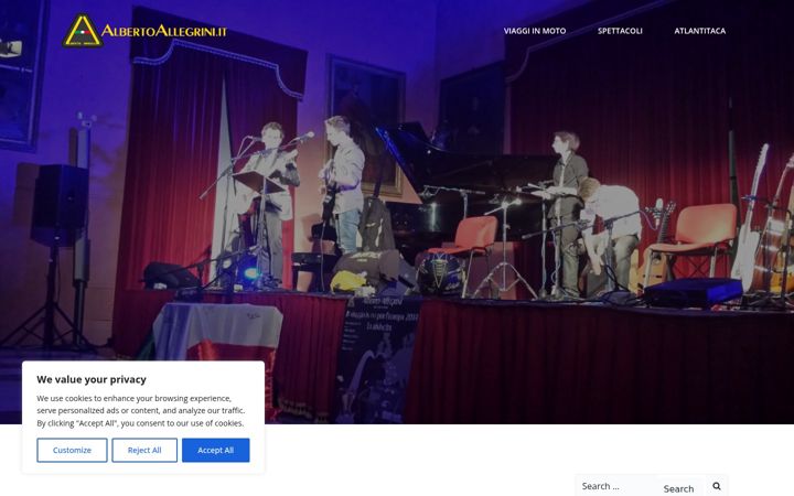 Screenshot of albertoallegrini.it
