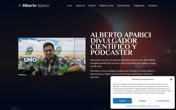 Screenshot of albertoaparici.es