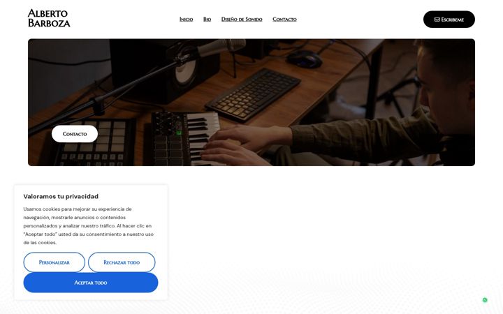 Screenshot of albertobarboza.com