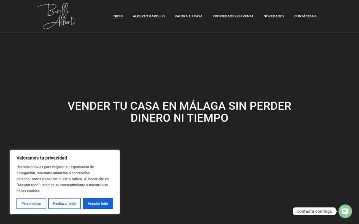 Screenshot of albertobarollo.com