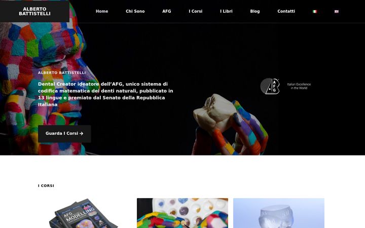 Screenshot of albertobattistelli.com