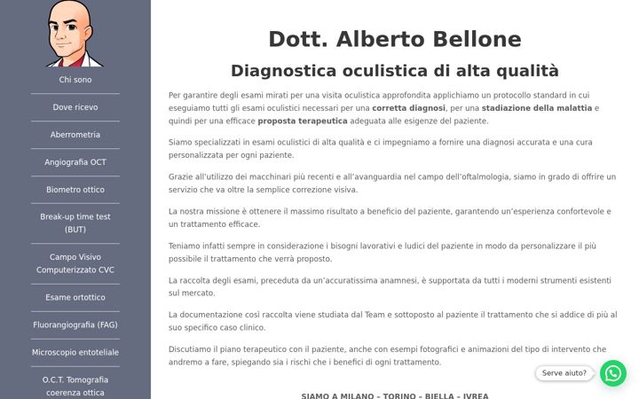 Screenshot of albertobellone.com