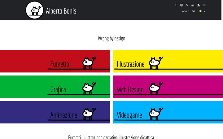 Screenshot of albertobonis.com