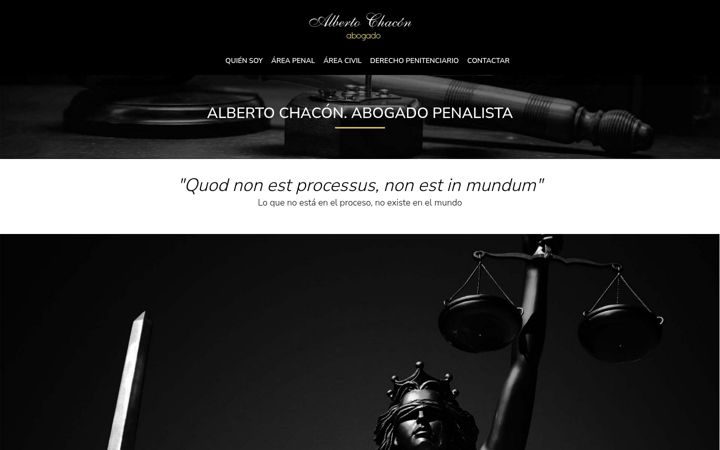 Screenshot of albertochaconabogado.com