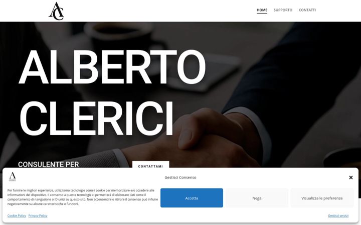 Screenshot of albertoclericicommerciale.com