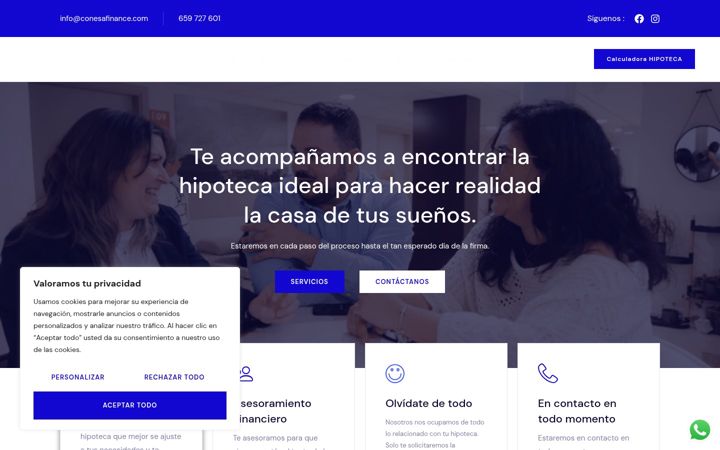 Screenshot of albertoconesafinance.es