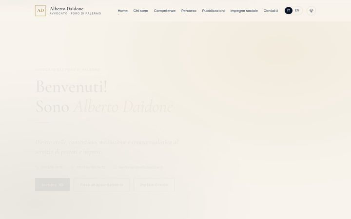 Screenshot of albertodaidone.it