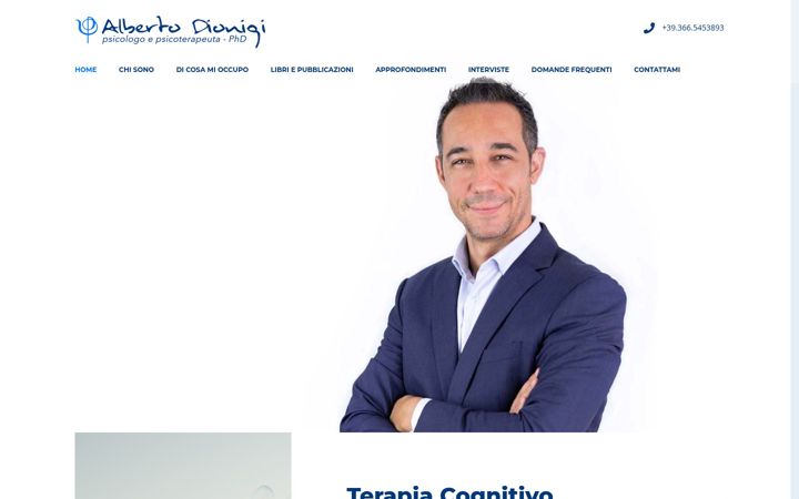 Captura de ecrã de albertodionigi.com