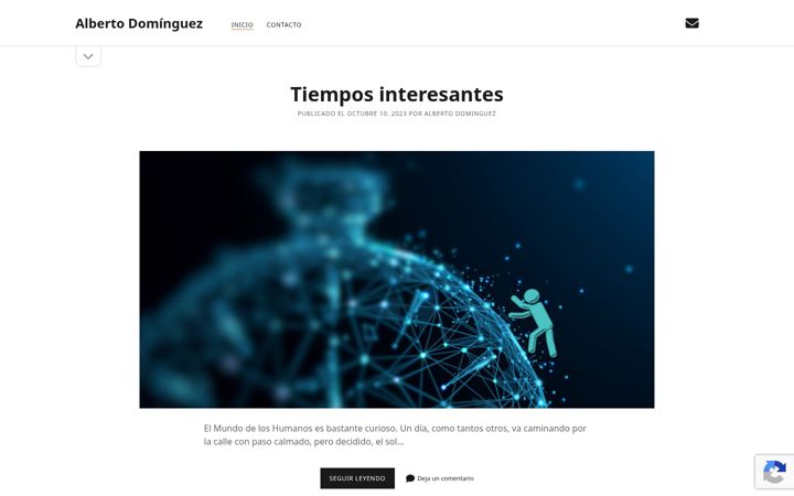 Screenshot of albertodominguez.es
