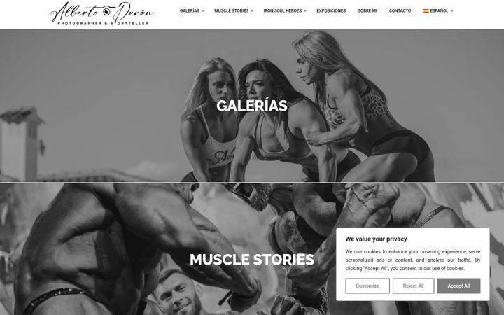 Screenshot of albertoduranfotografia.com