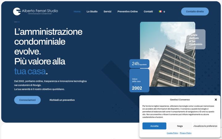 Screenshot of albertoferrari.net