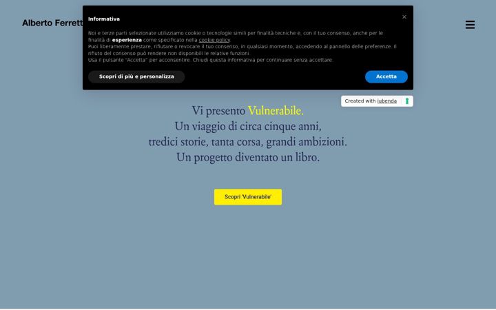 Captura de ecrã de albertoferretto.com