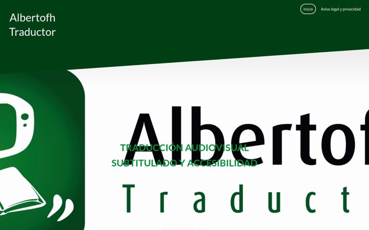 Screenshot of albertofhtraductor.com