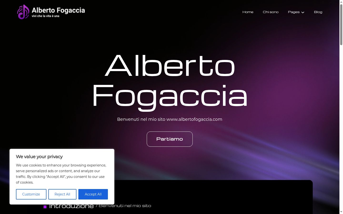 Captura de ecrã do banner de consentimento apresentado antes de qualquer interação