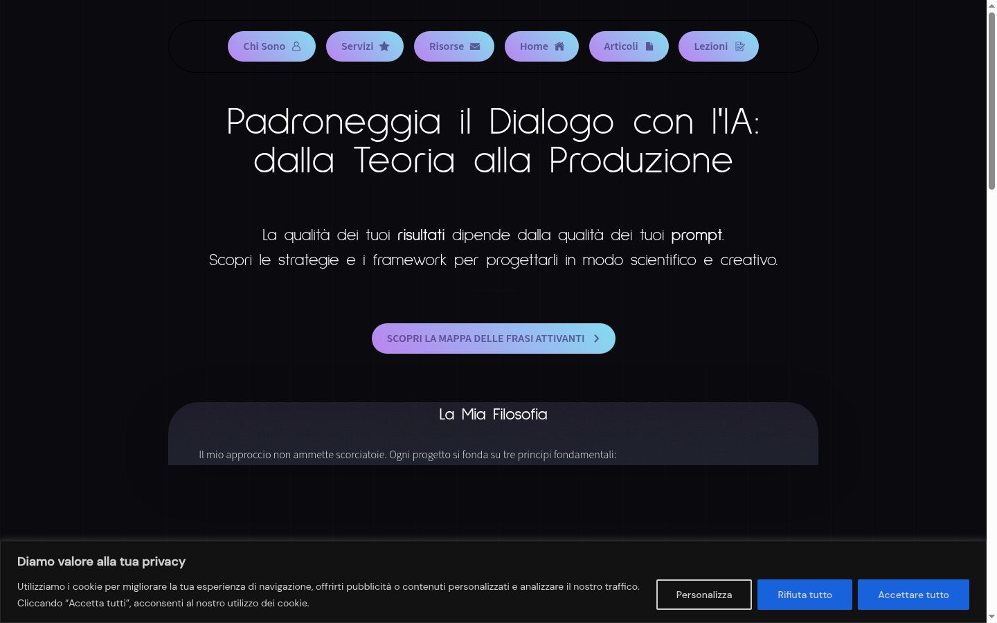 Screenshot tal-banner tal-kunsens muri qabel kwalunkwe interazzjoni
