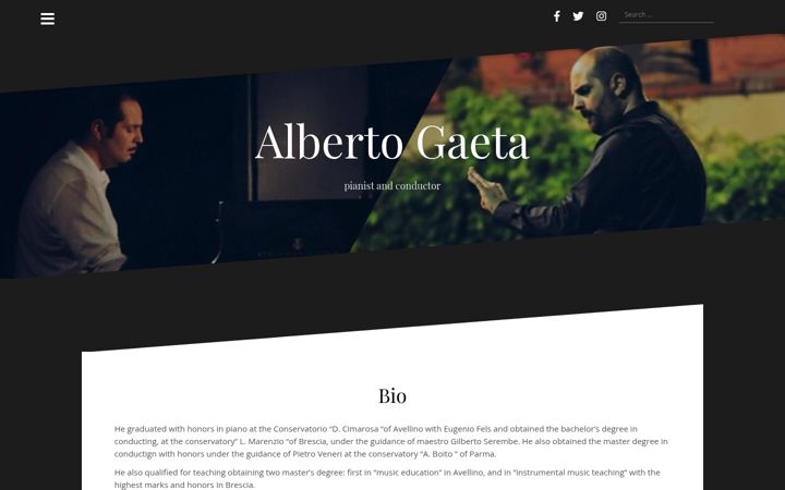 Screenshot of albertogaeta.it