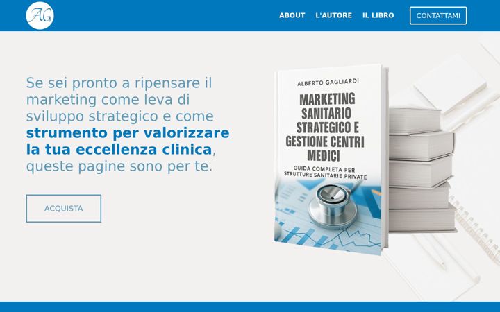 Captura de ecrã de albertogagliardi.com