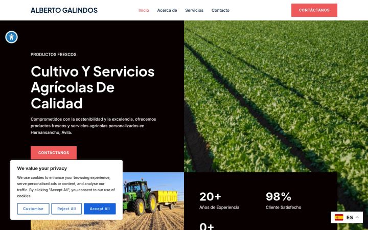 Screenshot of albertogalindos.es
