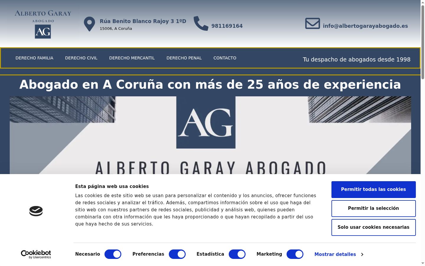 Képernyőkép a bármilyen interakció előtt megjelenő hozzájárulási bannerről