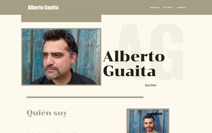 Screenshot of albertoguaita.com