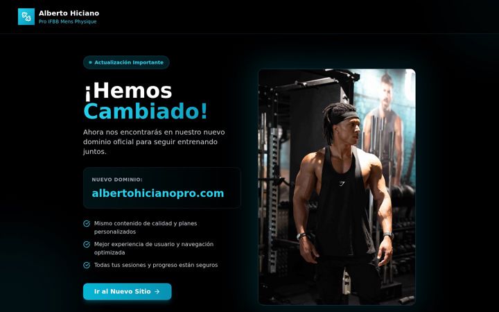 Screenshot of albertohiciano.com