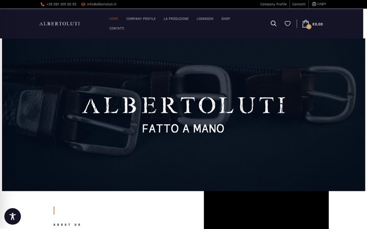 Screenshot του albertoluti.it