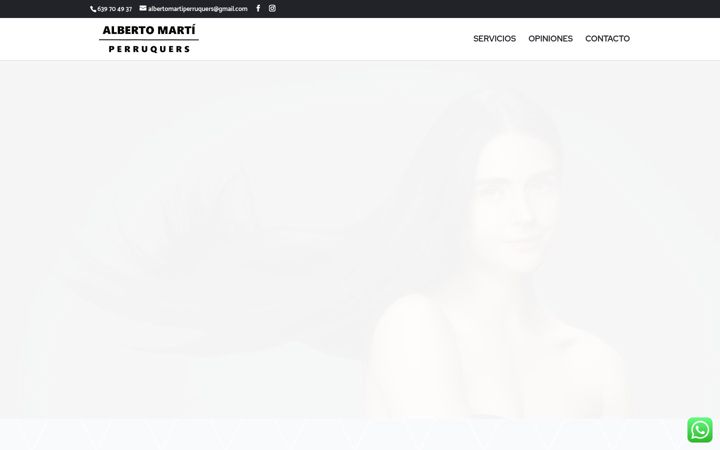 Screenshot of albertomartiperruquers.es