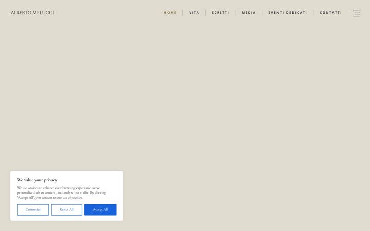 Screenshot of albertomelucci.it