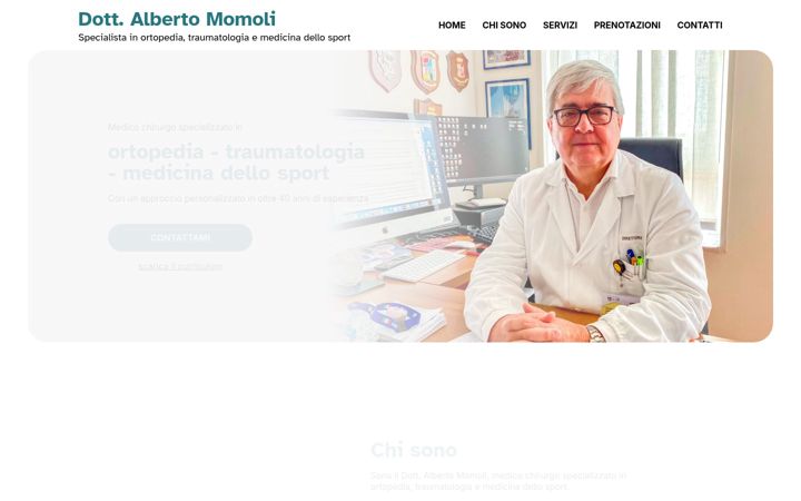 Screenshot του albertomomoli.it