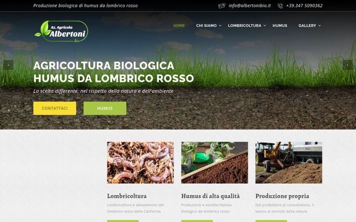Screenshot of albertonibio.it